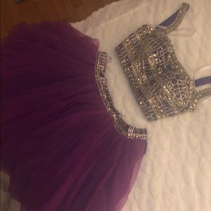 Sherri Hill purple two piece set